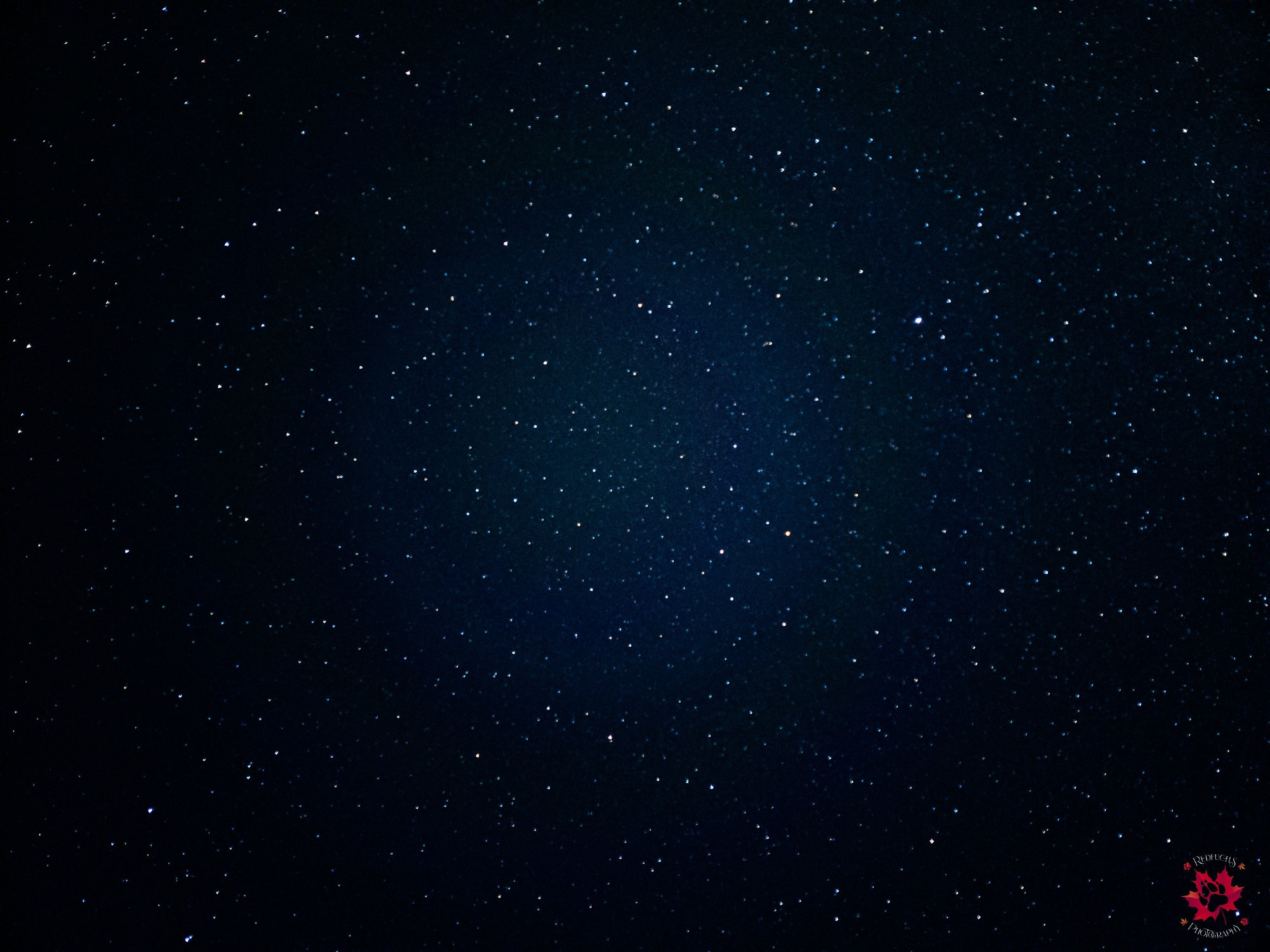 Photo of the night's sky showing 100s of stars