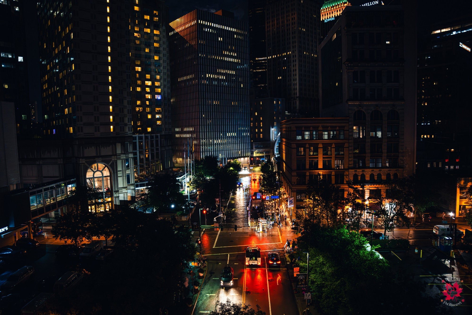 Landscape photo of the city of Pittsburgh during Anthrocon