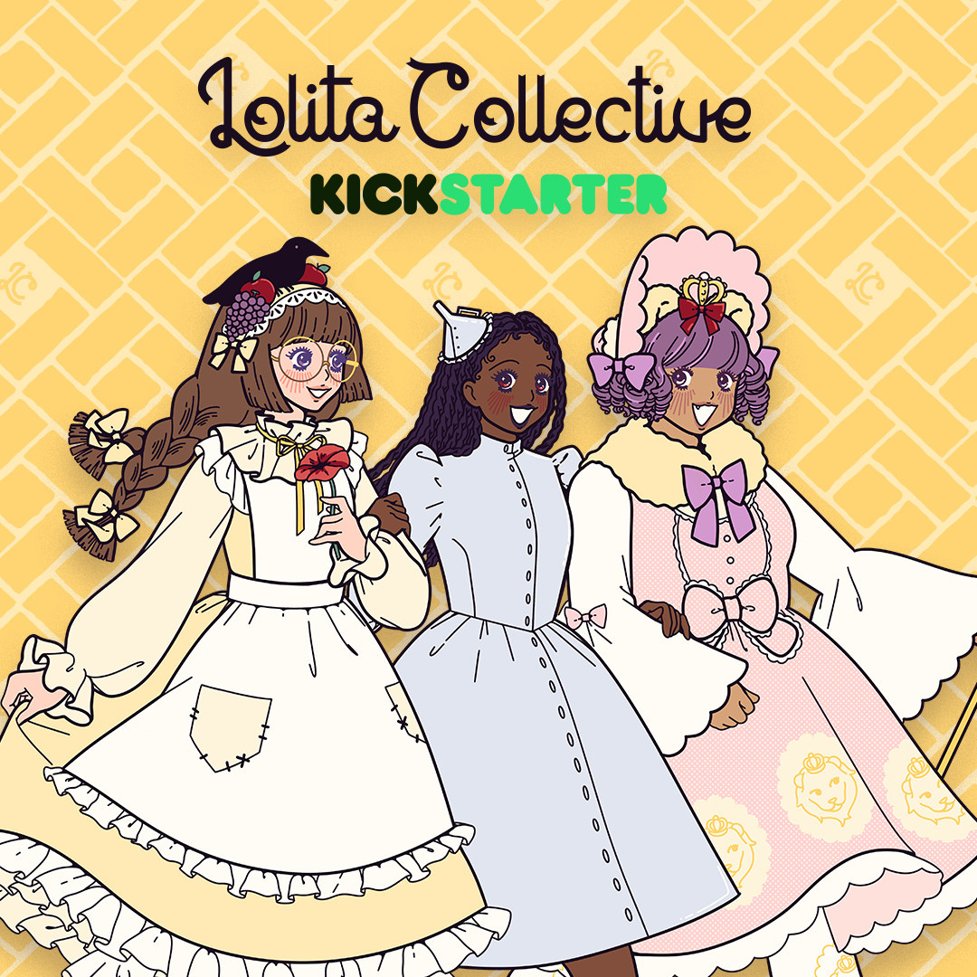 3 lolitas linking arms and wearing Wizard of Oz themed coordinates