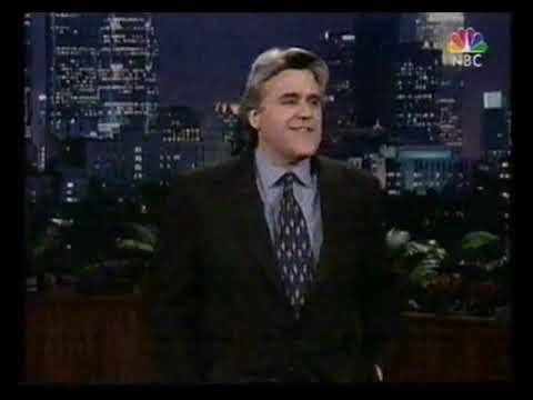 Jay Leno doing his monologue