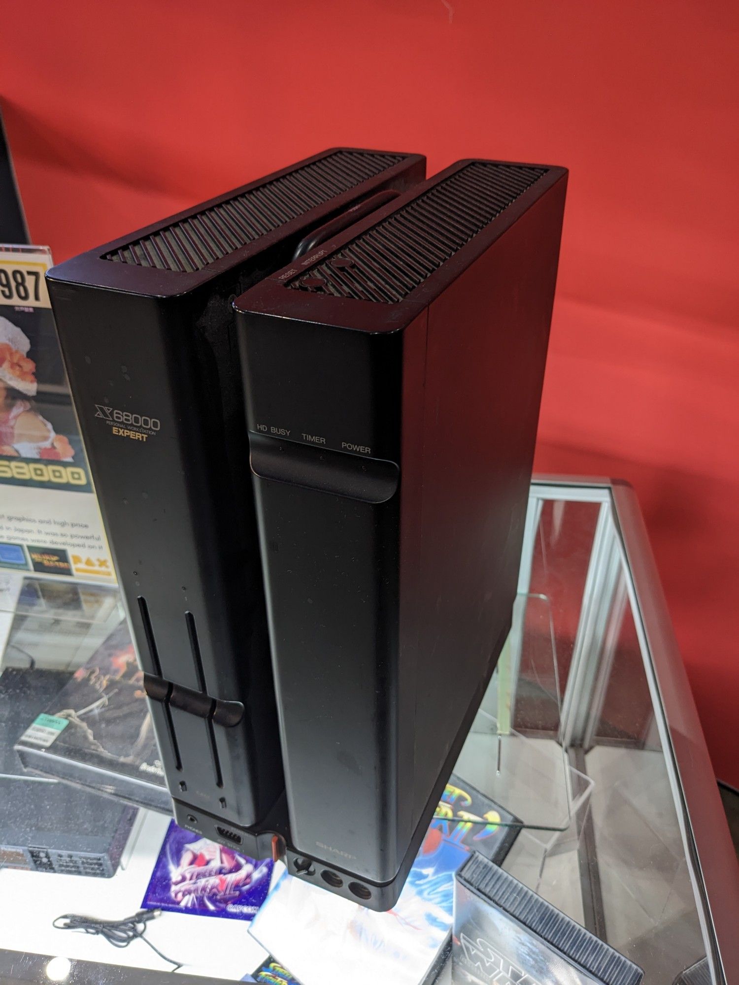 A Sharp X68000 home computer. I like how sleek its appearance is.