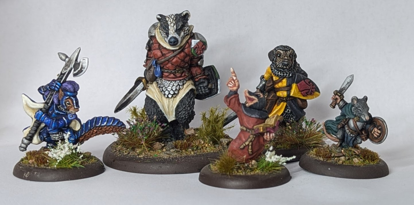 A photo of a Burrows and Badgers warband.