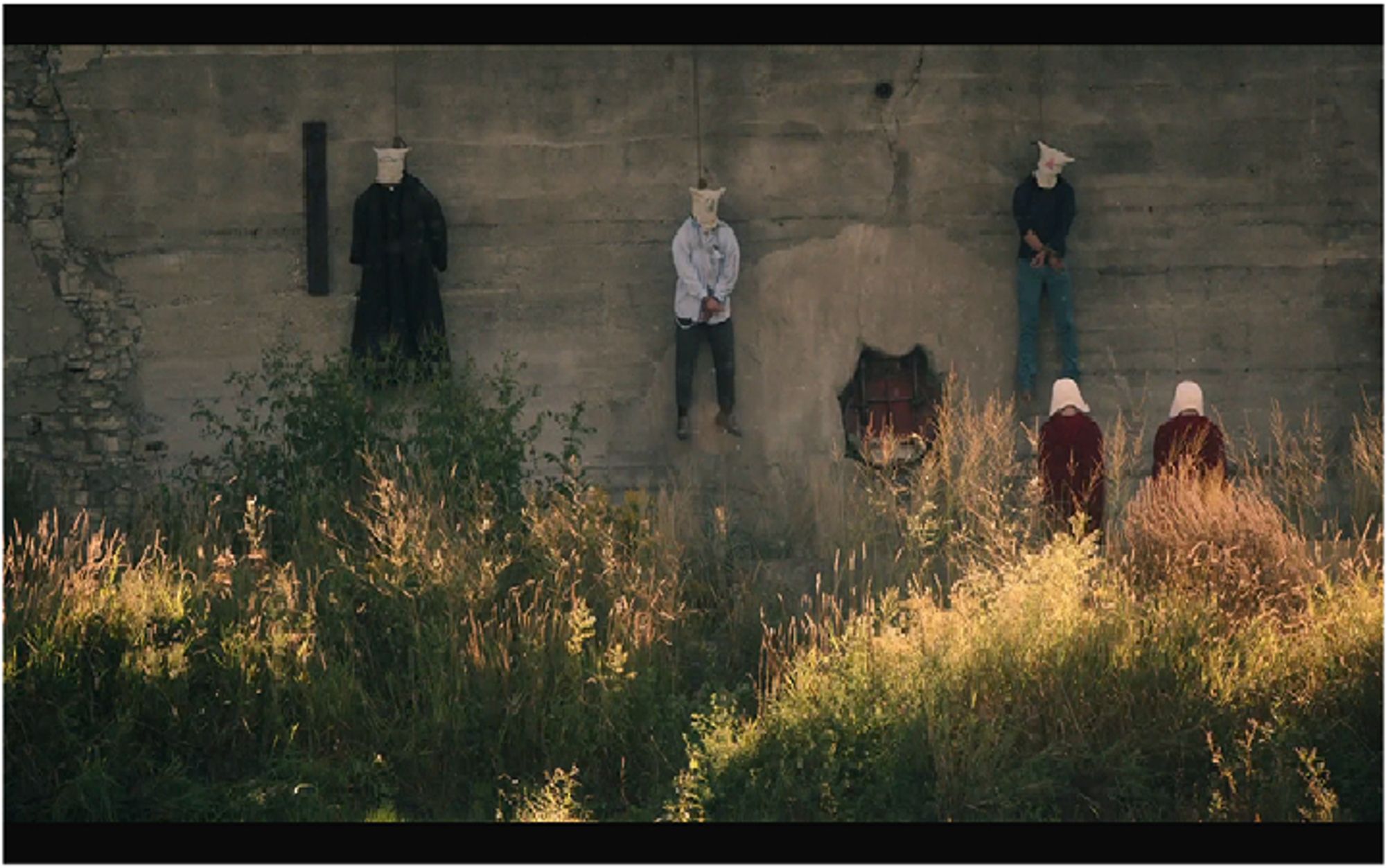 A 'hanging wall' scene from The Handmaid's Tale