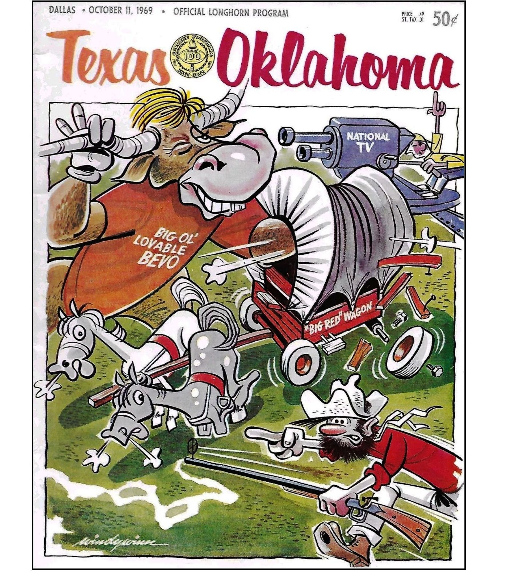 From @JimNicar photo by Steve Ross 1969 Program Cover
October is here! For @UTAustin, it's the month when all good Longhorns take a keen interest in the time of day and constantly ask each other, "What time is it?"