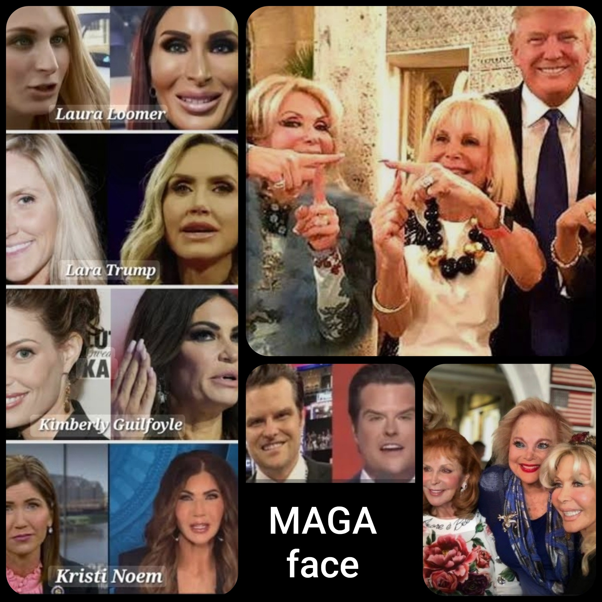 Maga faces- botched