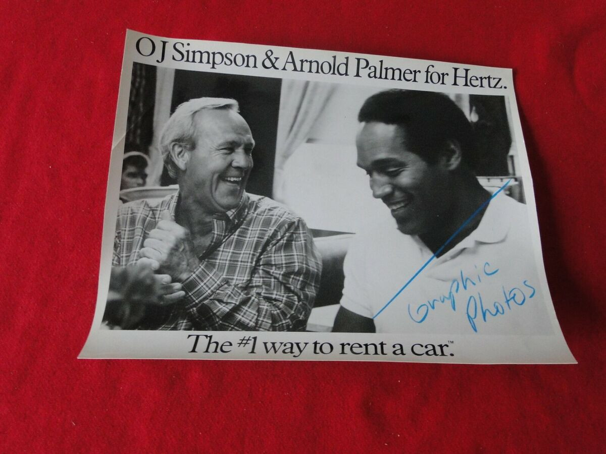 OJ Simpson and Arnold Palmer ad for Hertz Rentals