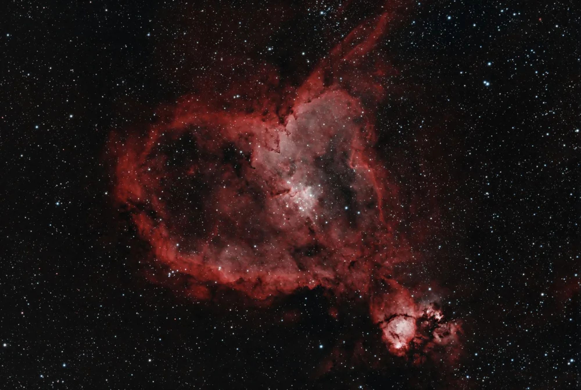 The heart nebula. Looks like a dongus.