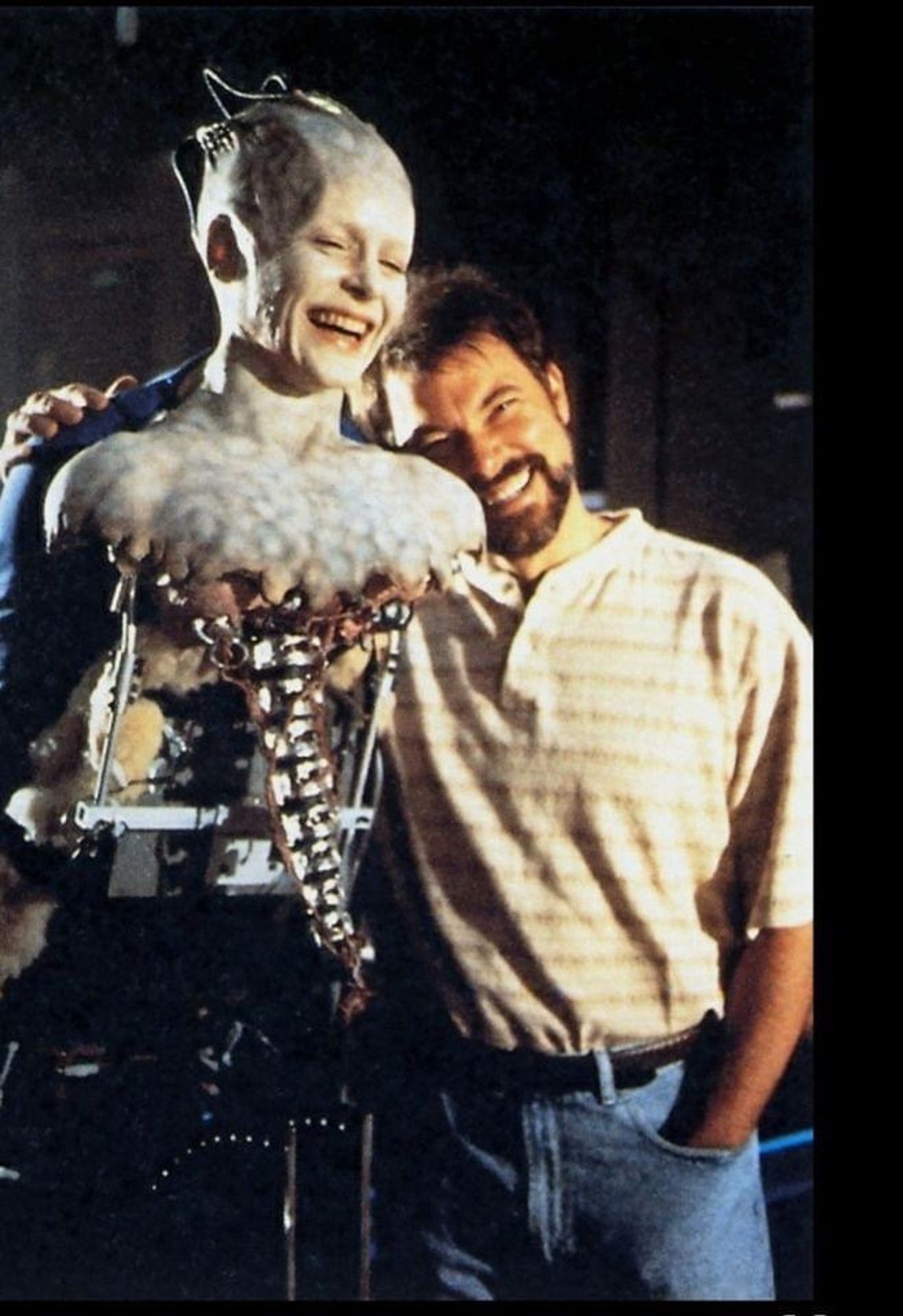 Krige and Frakes laughing.