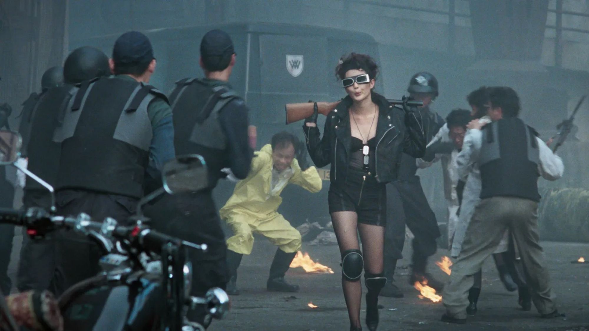 Maggie Cheung as Thief Catcher, walking away from doing some awesome shit.