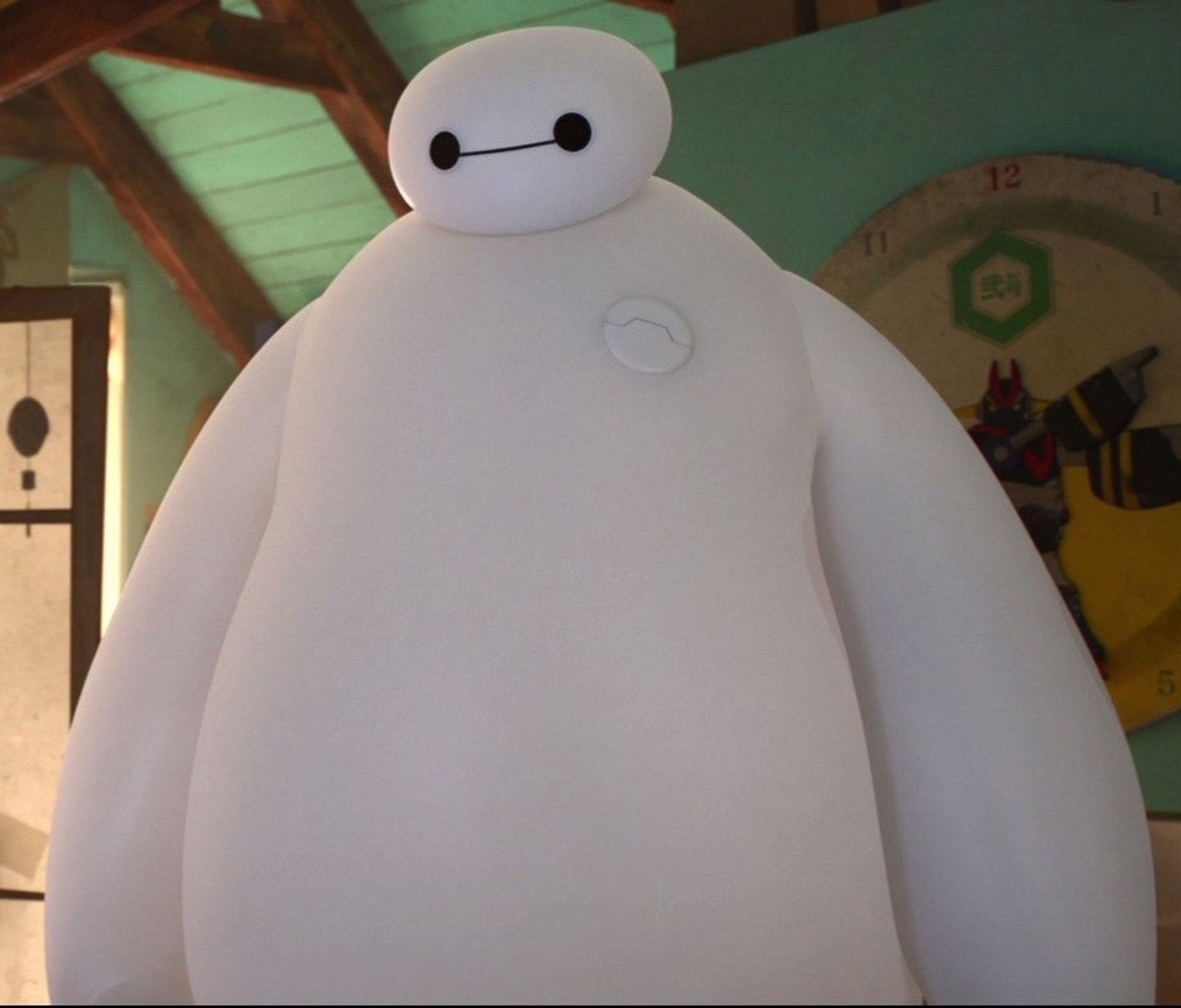 Baymax, the big soft cuddly robot from "Big Hero 6"