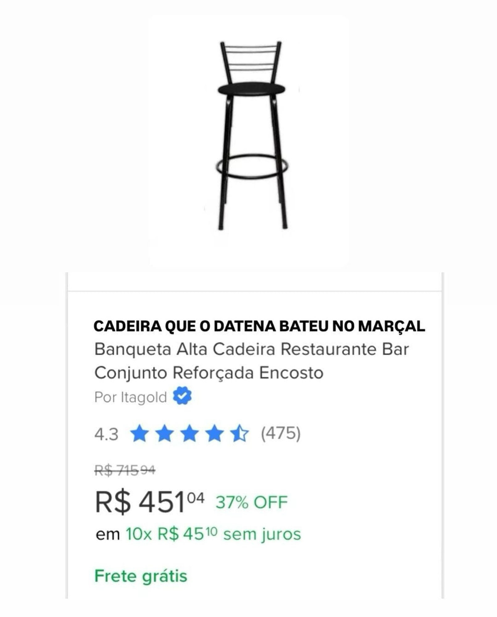 Cadeira do Datena