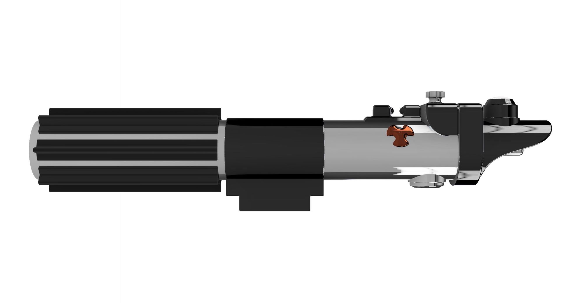 Darth Vader’s secondary (Graflex), based on his Ep. VI hilt with small details from Ep. III hilt