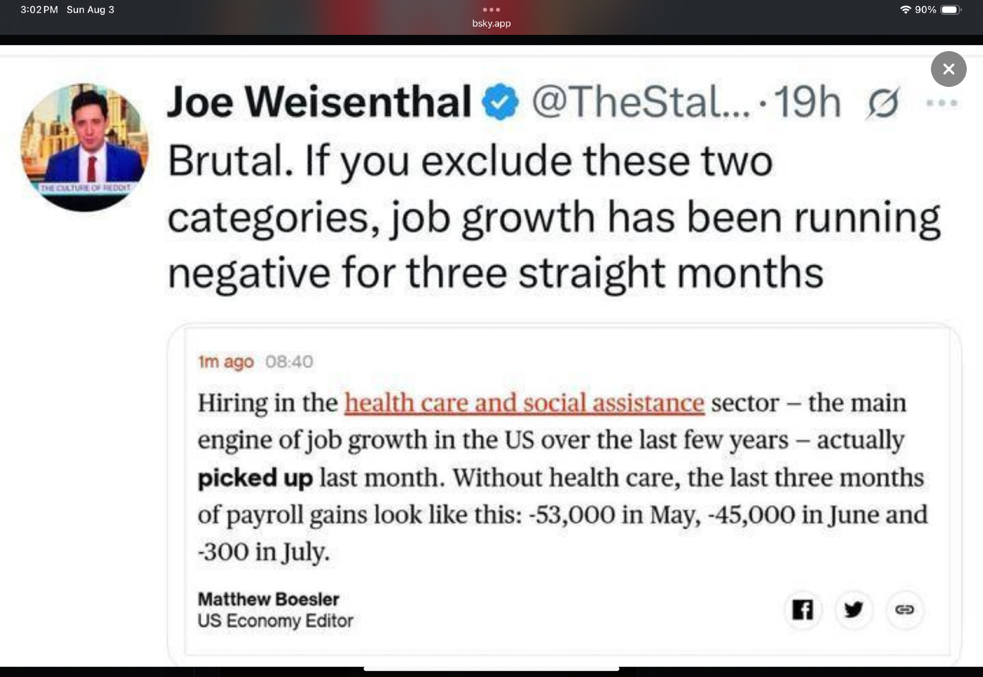 Job growth