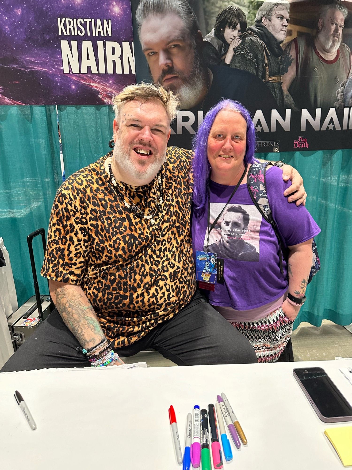 Me and Kristian Nairn aka Wee John.