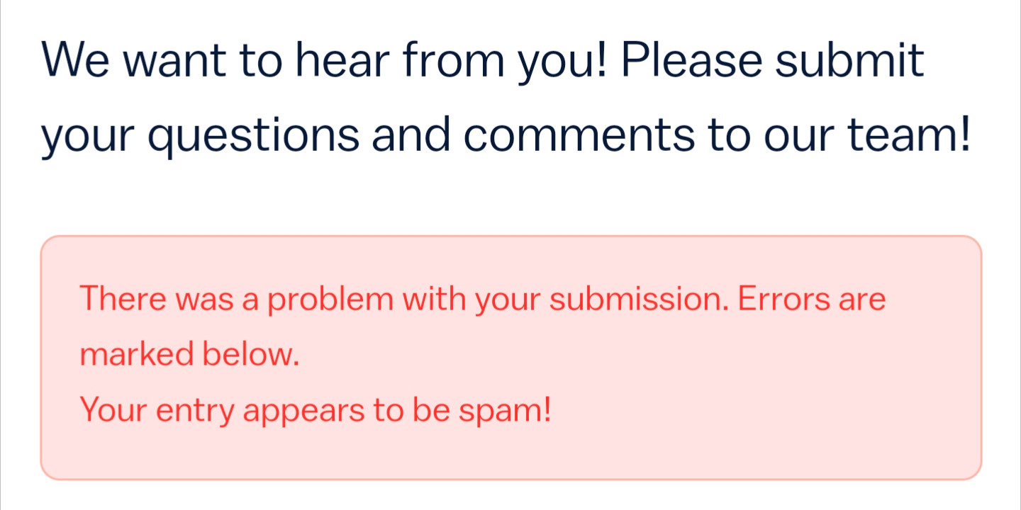 My entry appears to be delicious, delicious spam!