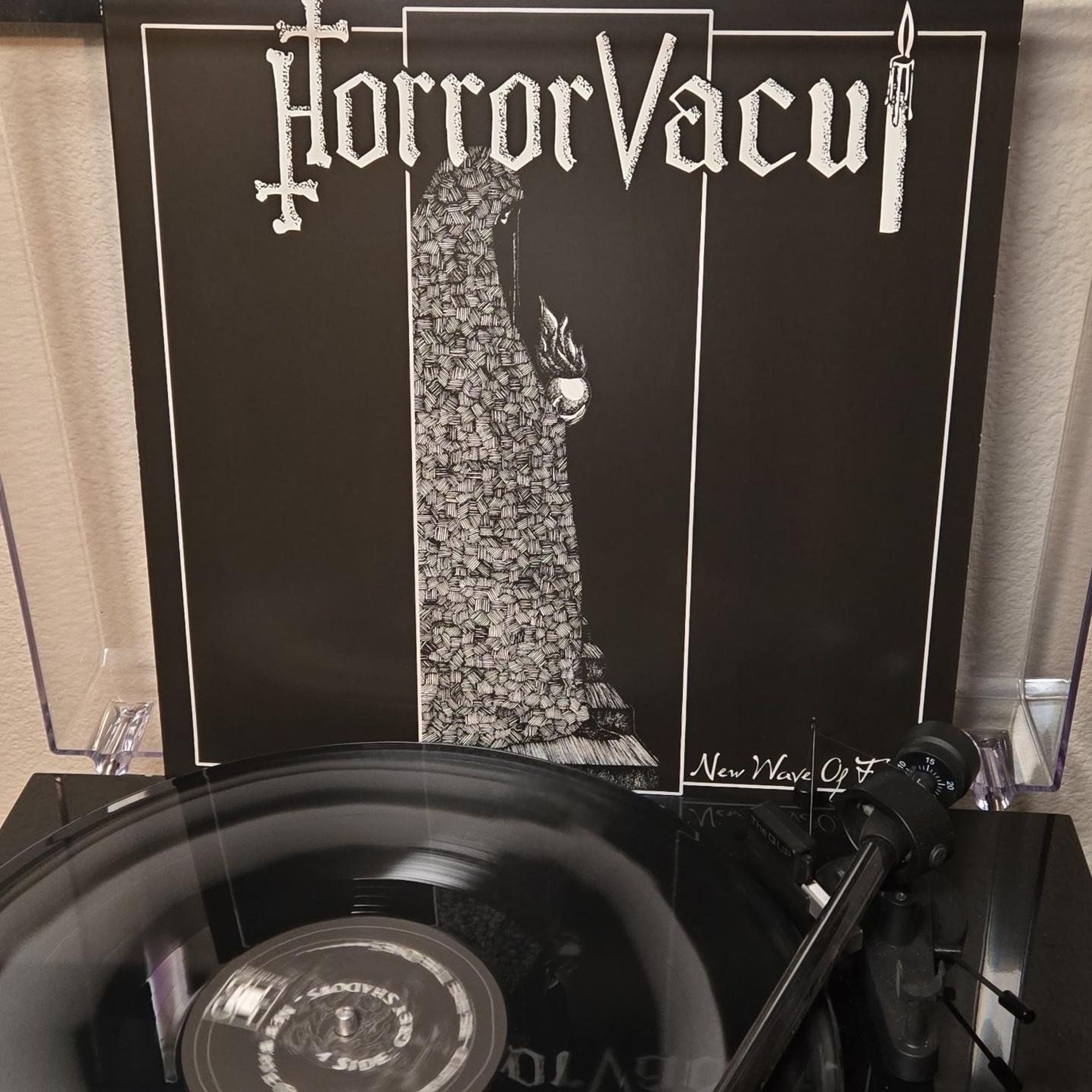 #nowspinning Horror Vacui - New Wave of Fear on black/silver vinyl.