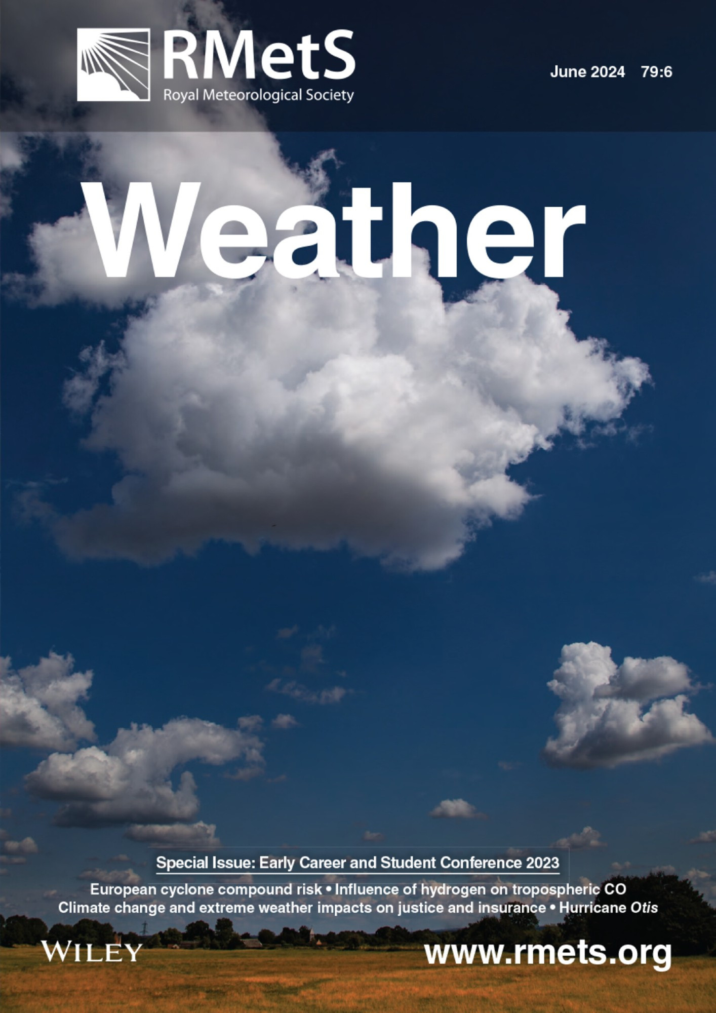 Front cover: Summertime Cumulus humilis above the remains of the Roman town of Calleva. Silchester, Hampshire, looking east at 1449 UTC on 4 August 2021. (© Stephen Burt)