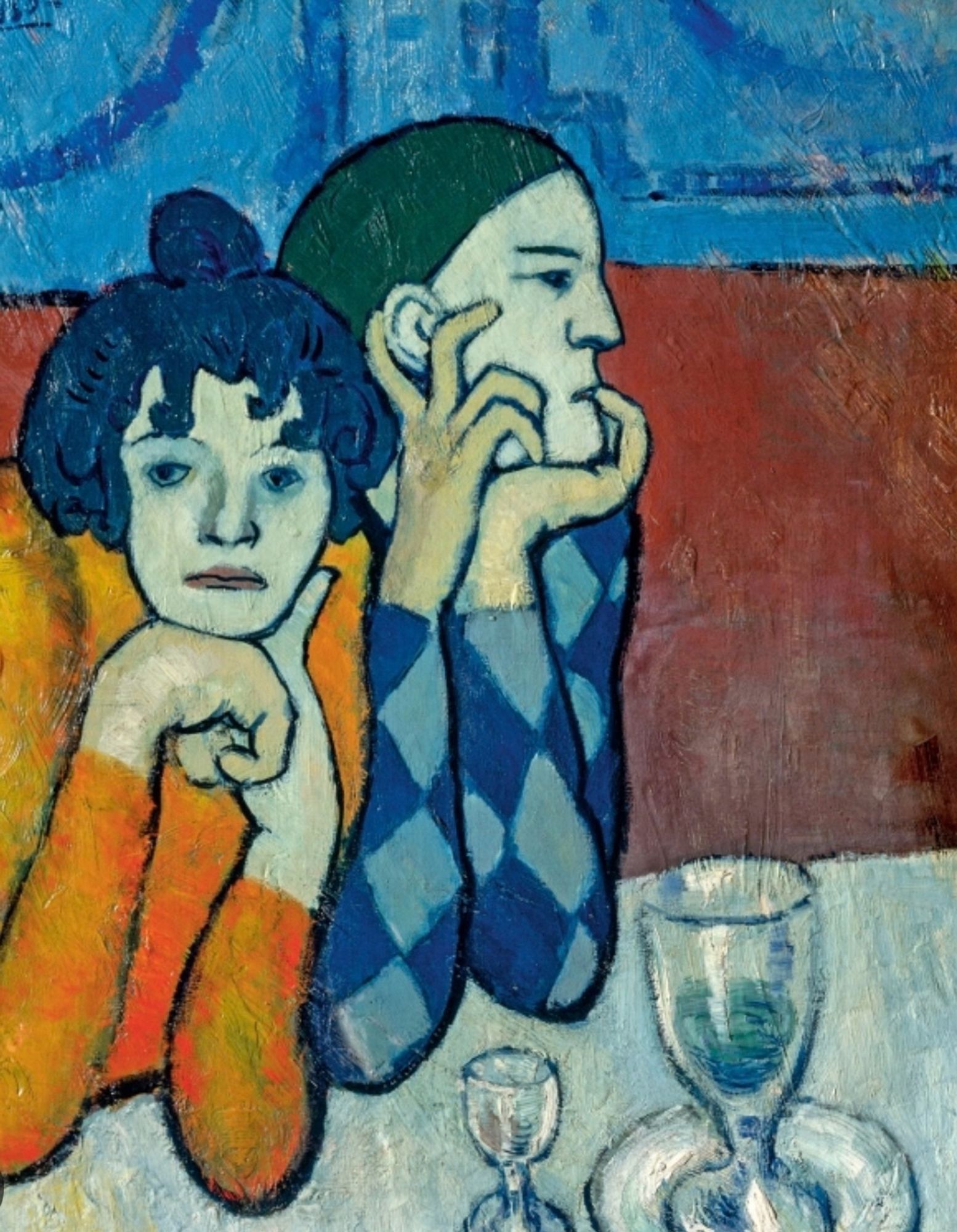 Picasso’s Saltimbonques Harlequin and His Companion.