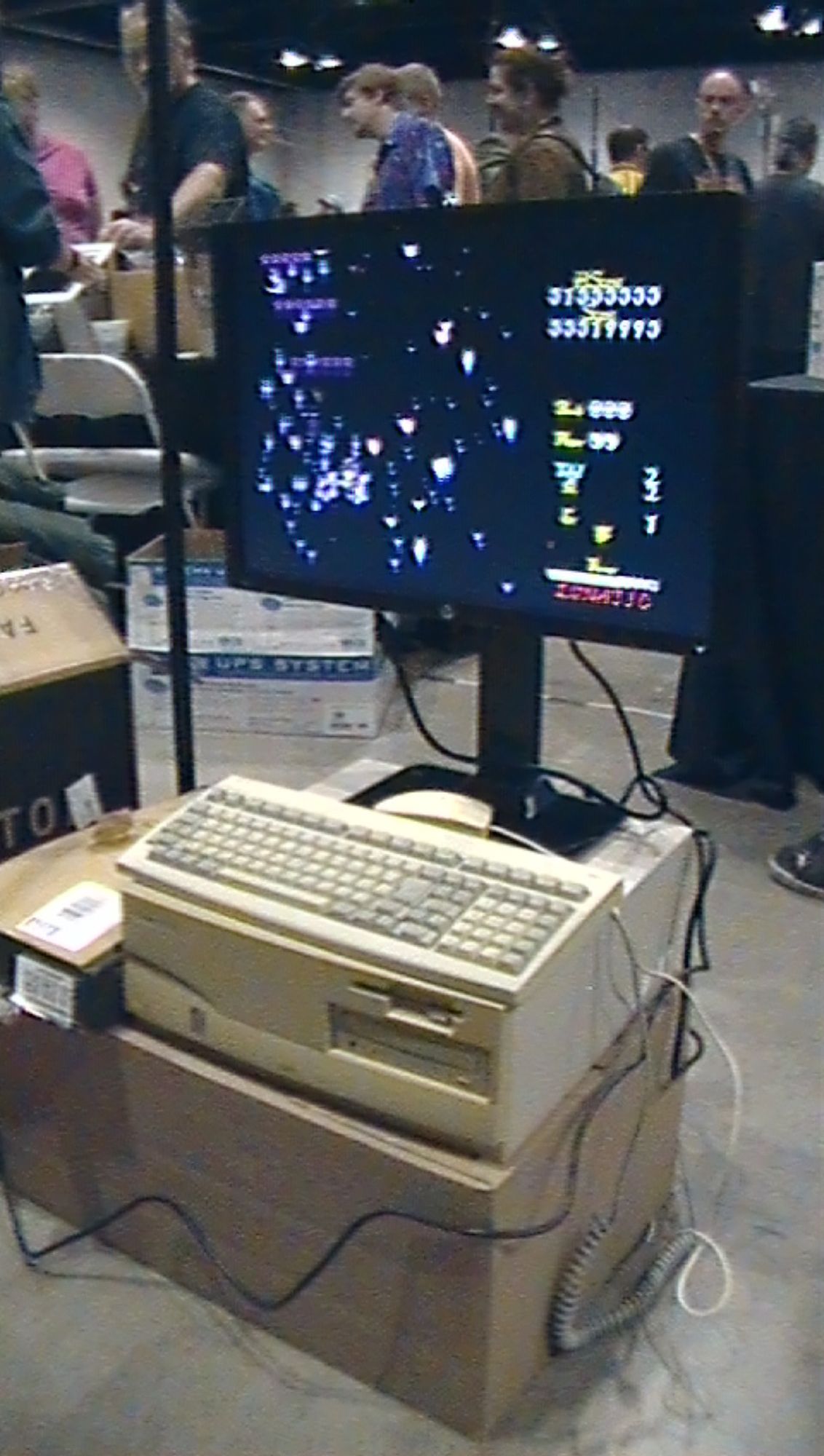 Photo of a PC-98 running Touhou 5