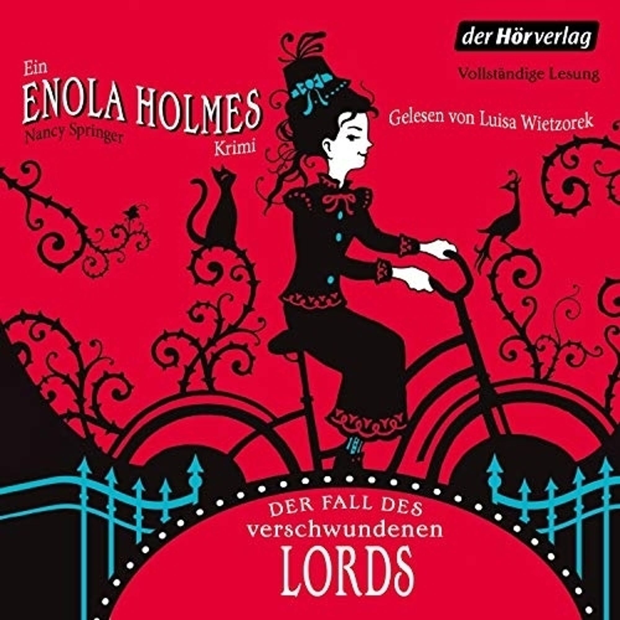 Hörbuchcover von "Der Fall des verschwundenen Lords", Teil 1 der Enola Holmes-Reihe von Nancy Springer