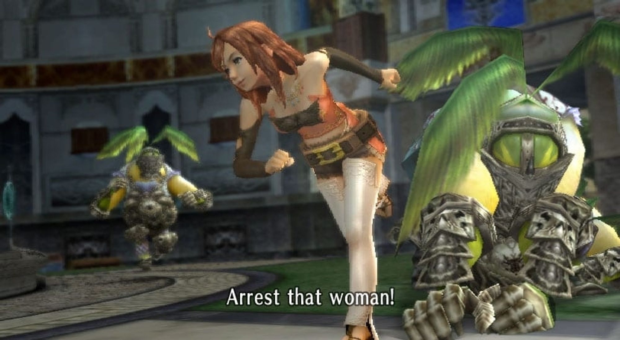 Rouge lass running from Lilty enforcement