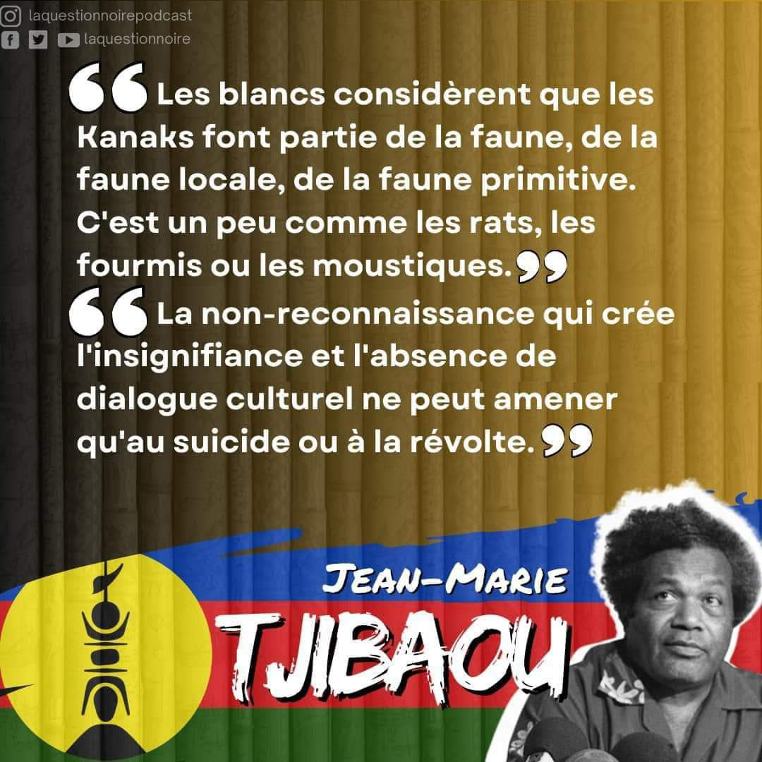 Citation d'un résistant kanak