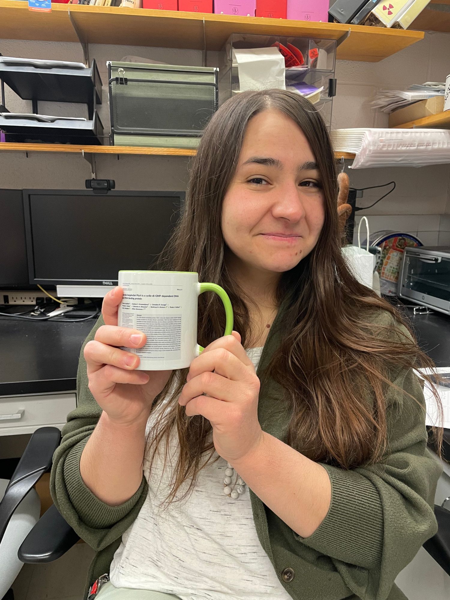 Nerina Jusufovic with 1st author cup