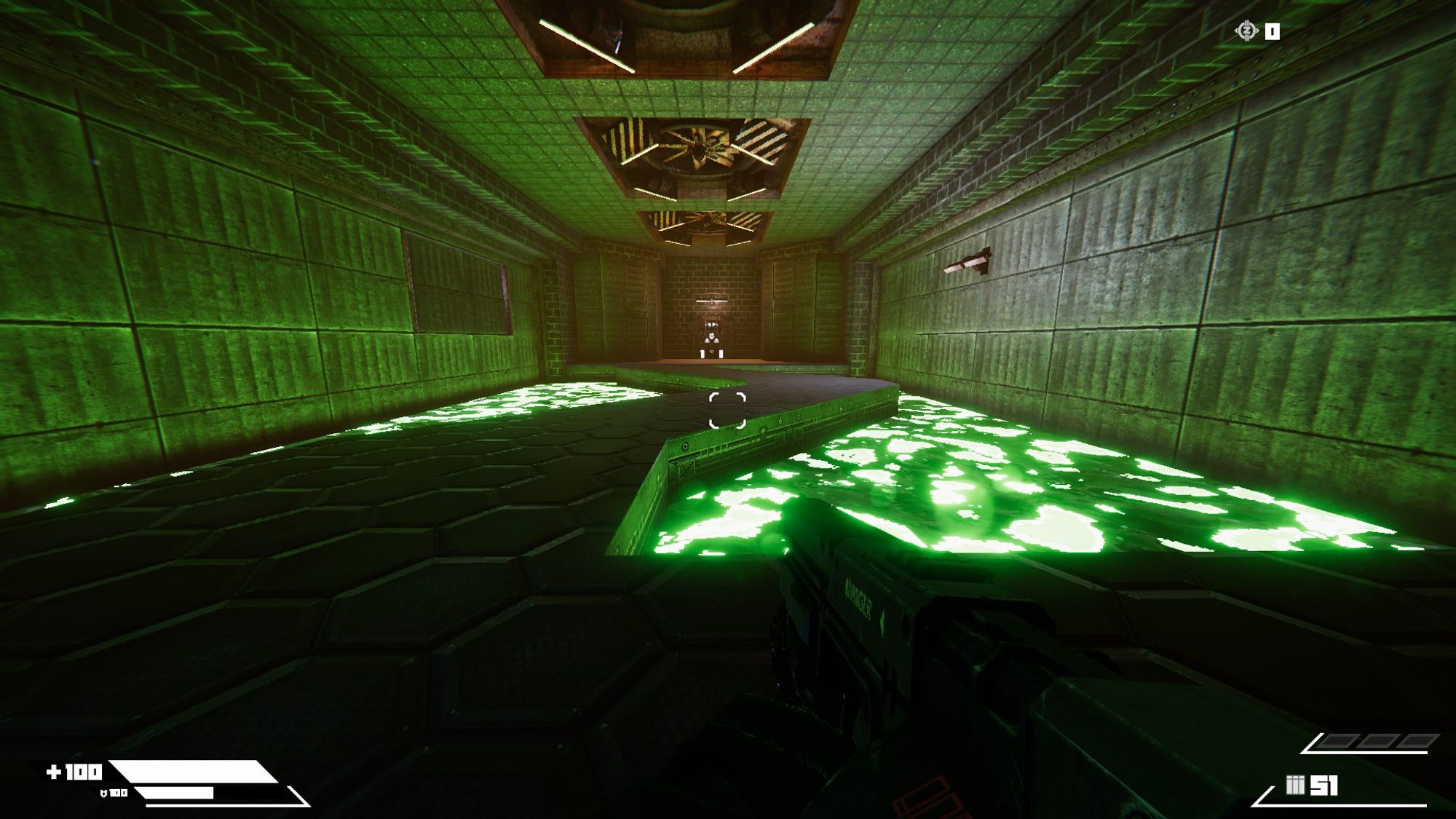 hey look! it's a zig-zag metal floor over green toxic waste! just like Doom's E1M1!! get it!! get it!!!