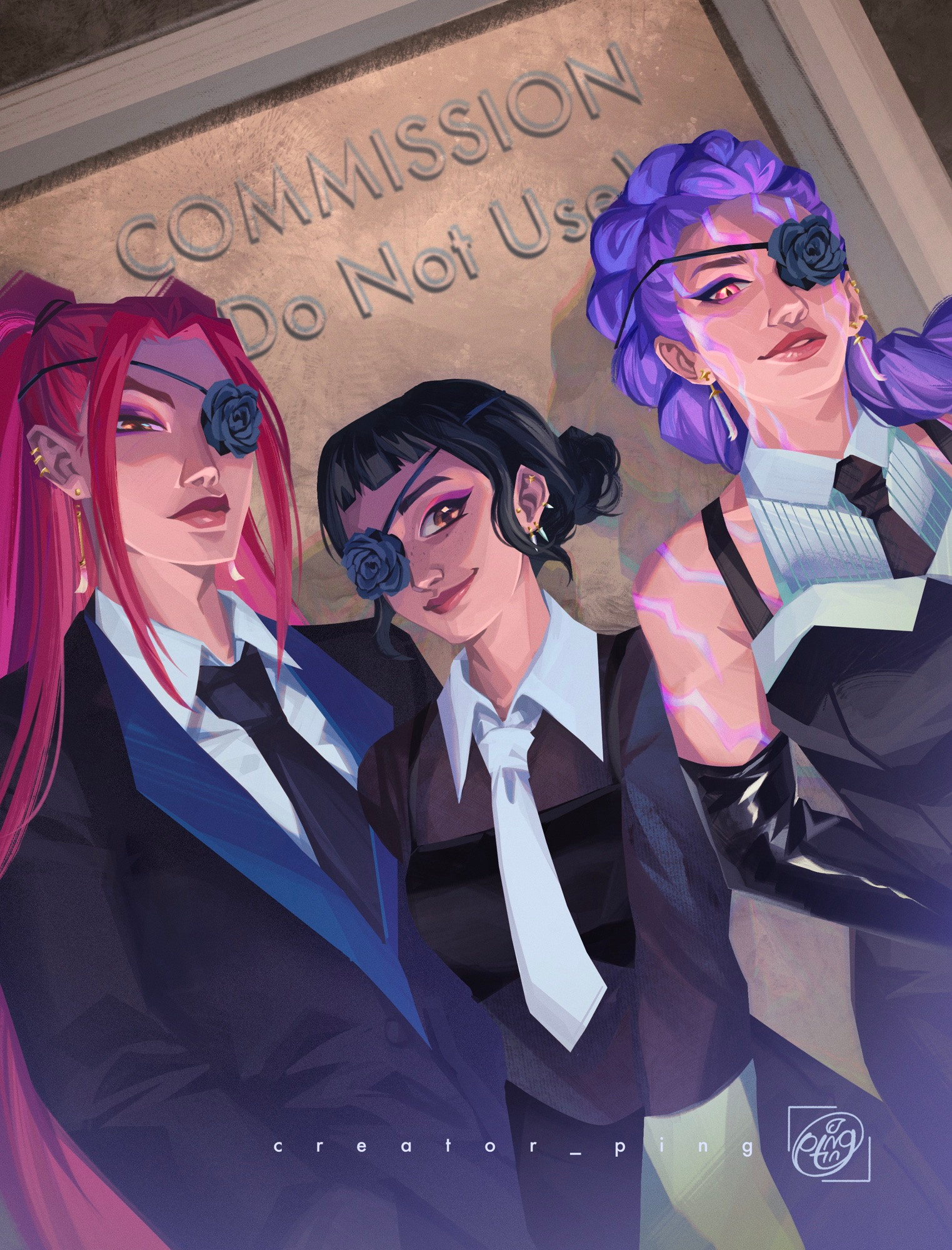 From left to right: mira, zoey, and rumi. 
