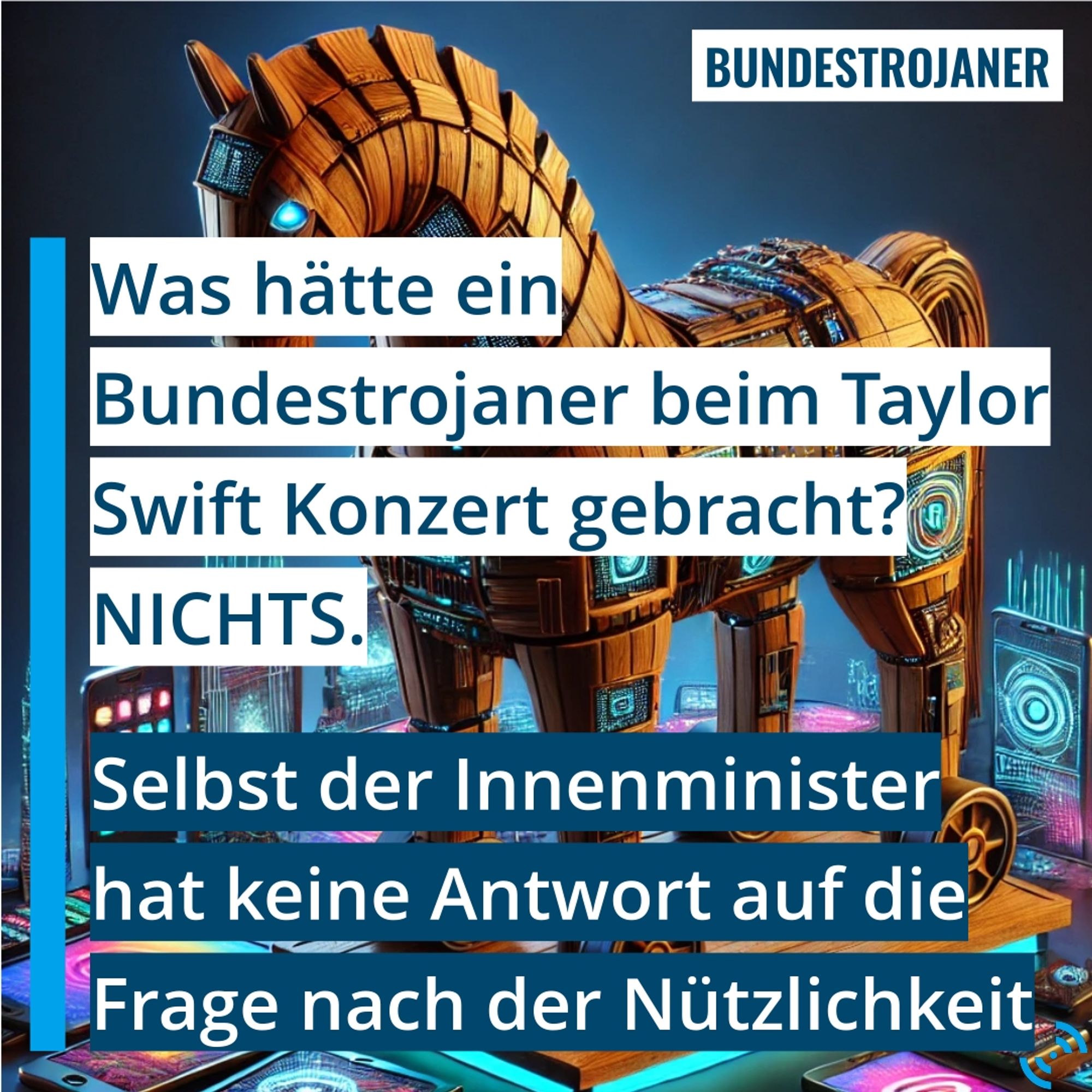 ein Pferd mit Lichtern und einer Tastatur