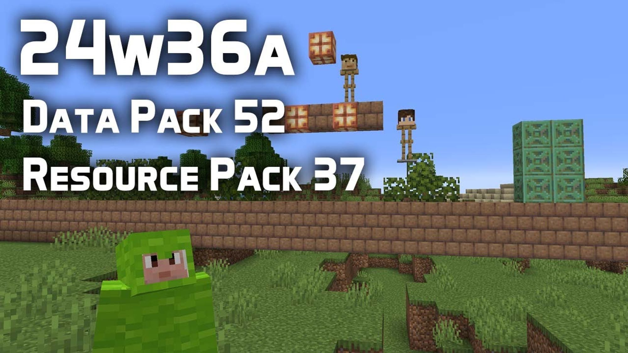 Snapshot 24w36a brought us Data Pack version 52 and Resource Pack version 37 with input detection, custom equipment models and more! Check out all the changes here! #minecraftemployee