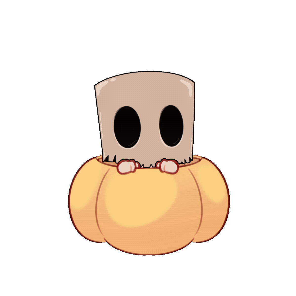 Gif of Pumpkin Baby emotes 