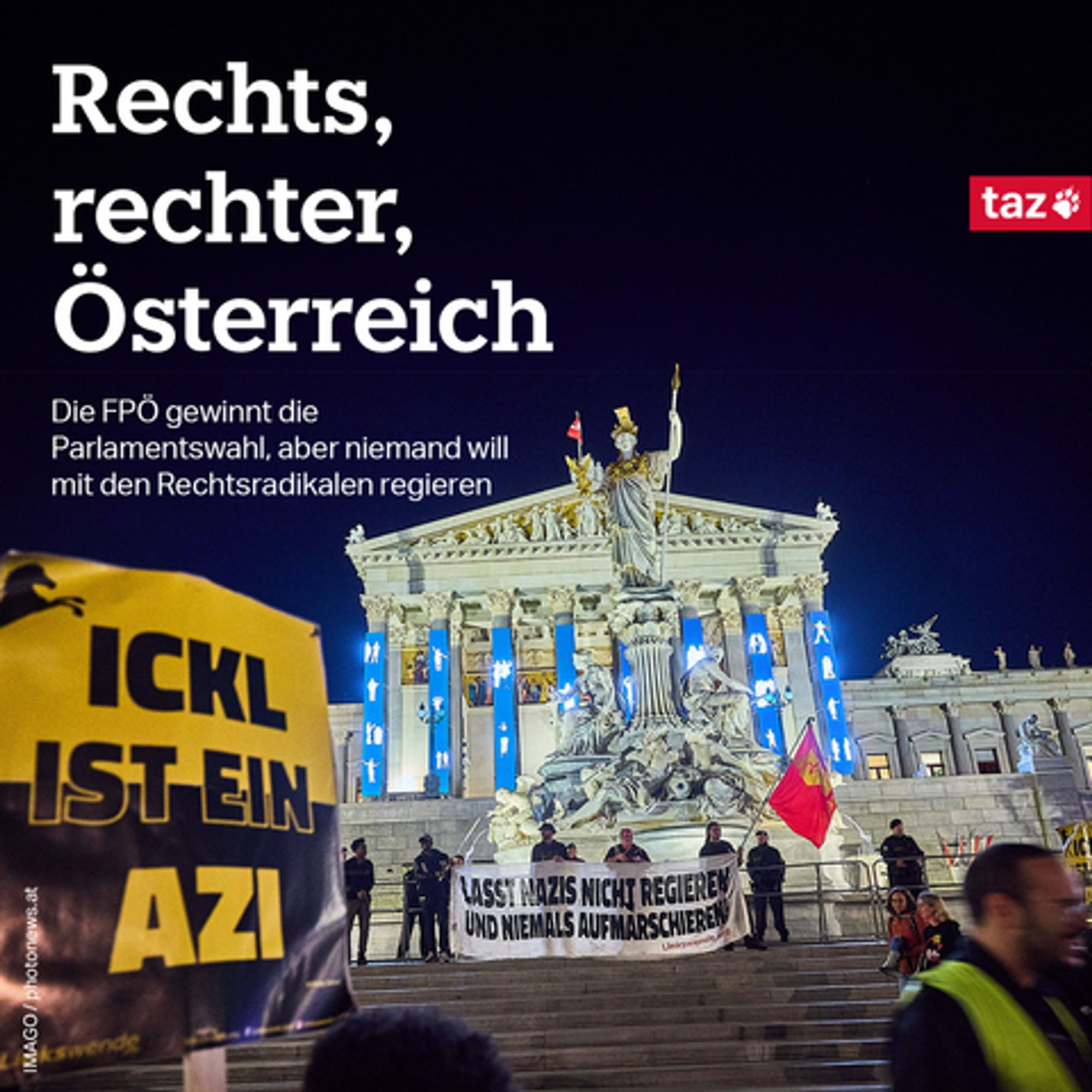 Rechts, rechter, Österreich. Die FPÖ gewinnt die Parlamentswahl, aber niemand will mit den Rechtsradikalen regieren