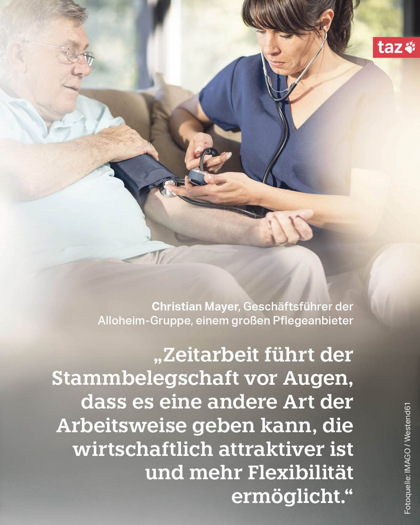 ️„Es gab Zeiten, da haben wir im Altenheim mit Bewohnern noch Mensch-Ärger-Dich-nicht gespielt. Das kann man sich heute gar nicht mehr vorstellen!" Pflegerin Uschi Hoppe-Elsner über ihre Vergangenheit als Altenpflegerin.