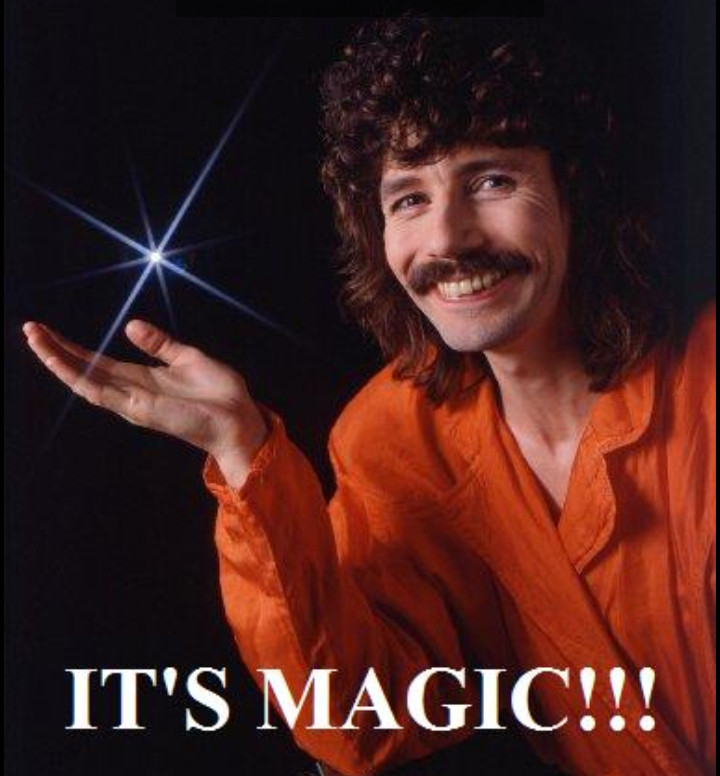 It's Magic with magician Doug Henning ( a name that I am shocked to recall so easily while I don't remember he names of teachers I have had)