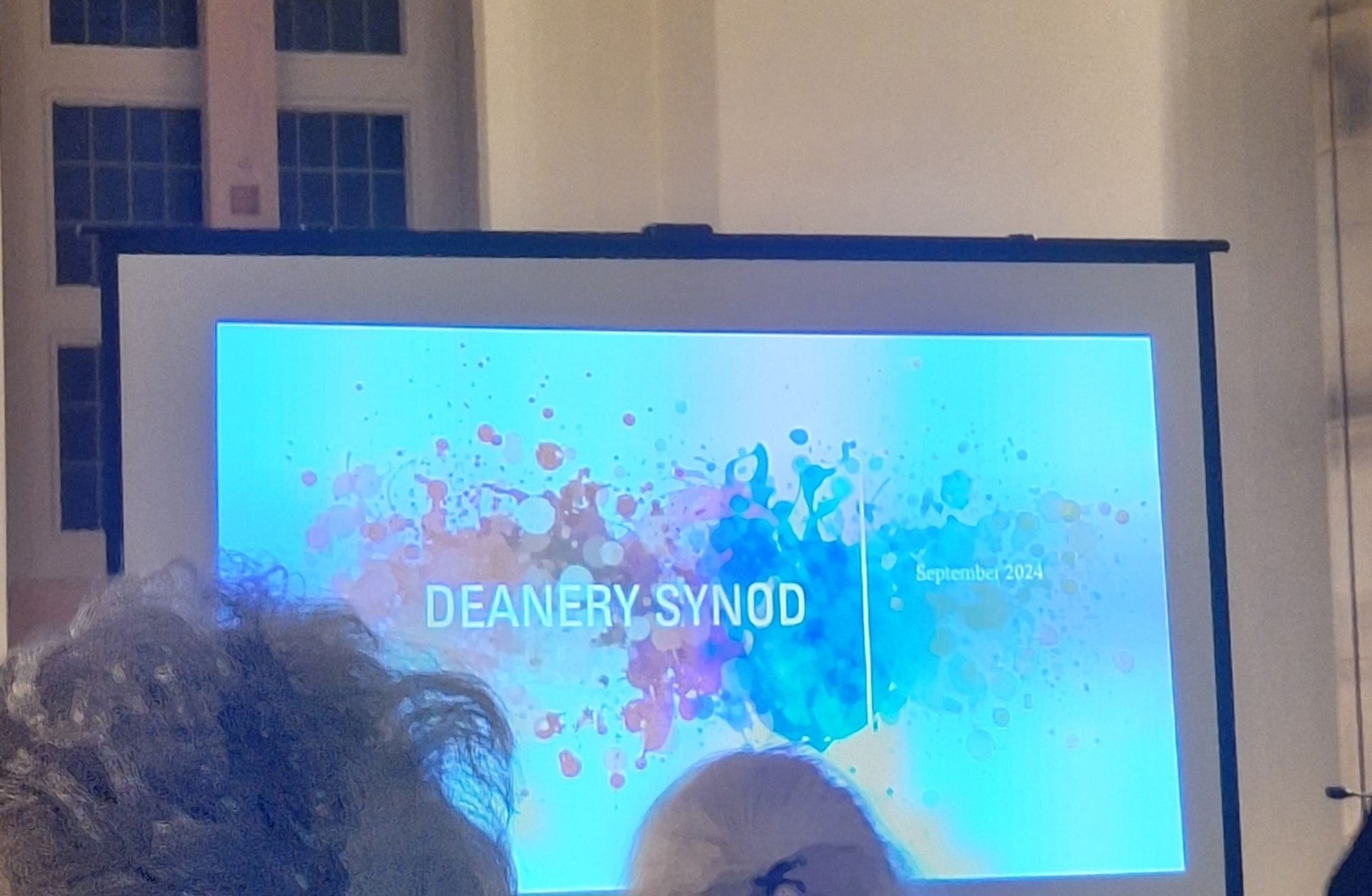 A PowerPoint screen which reads Deanery Synod September 2024