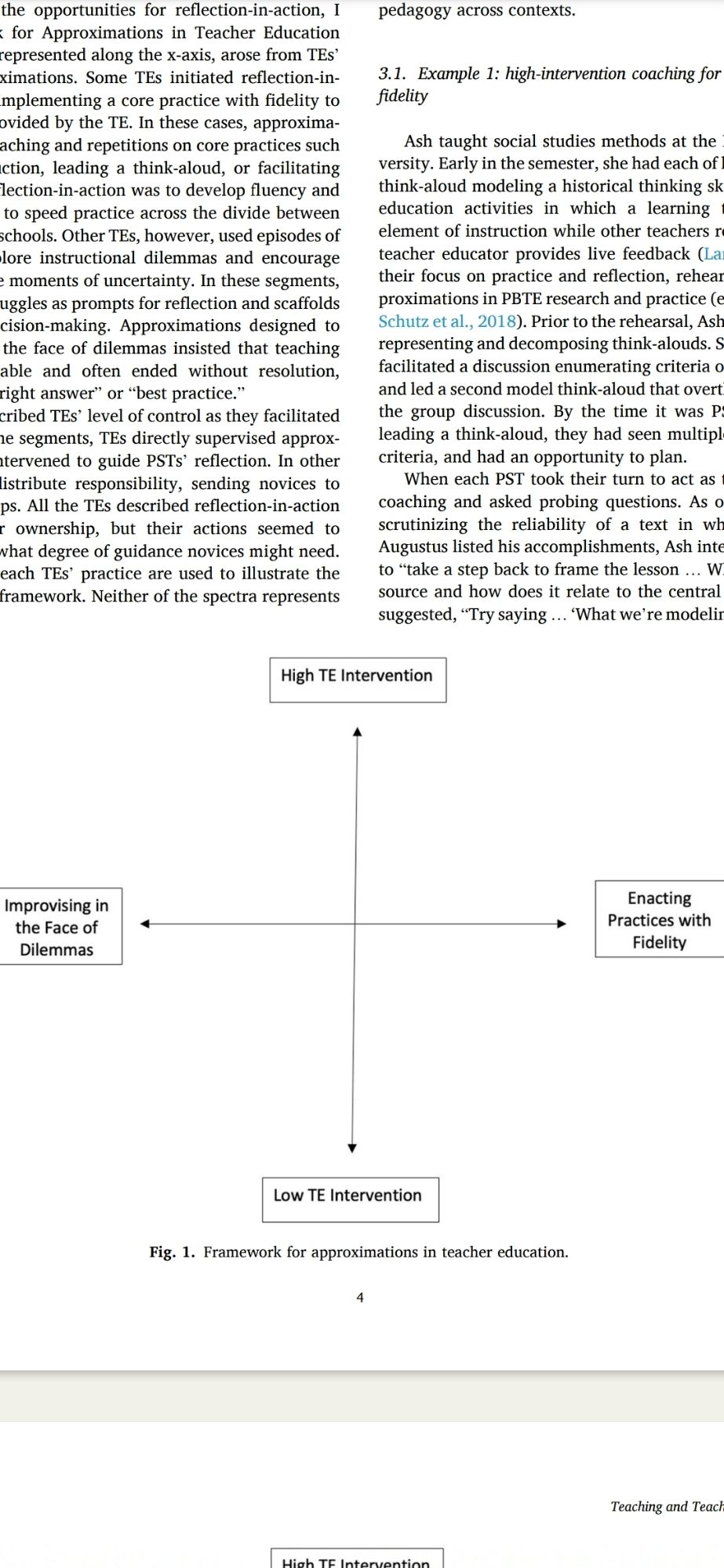 High or low intervention? All about fidelity or improvising to deal with dilemmas?