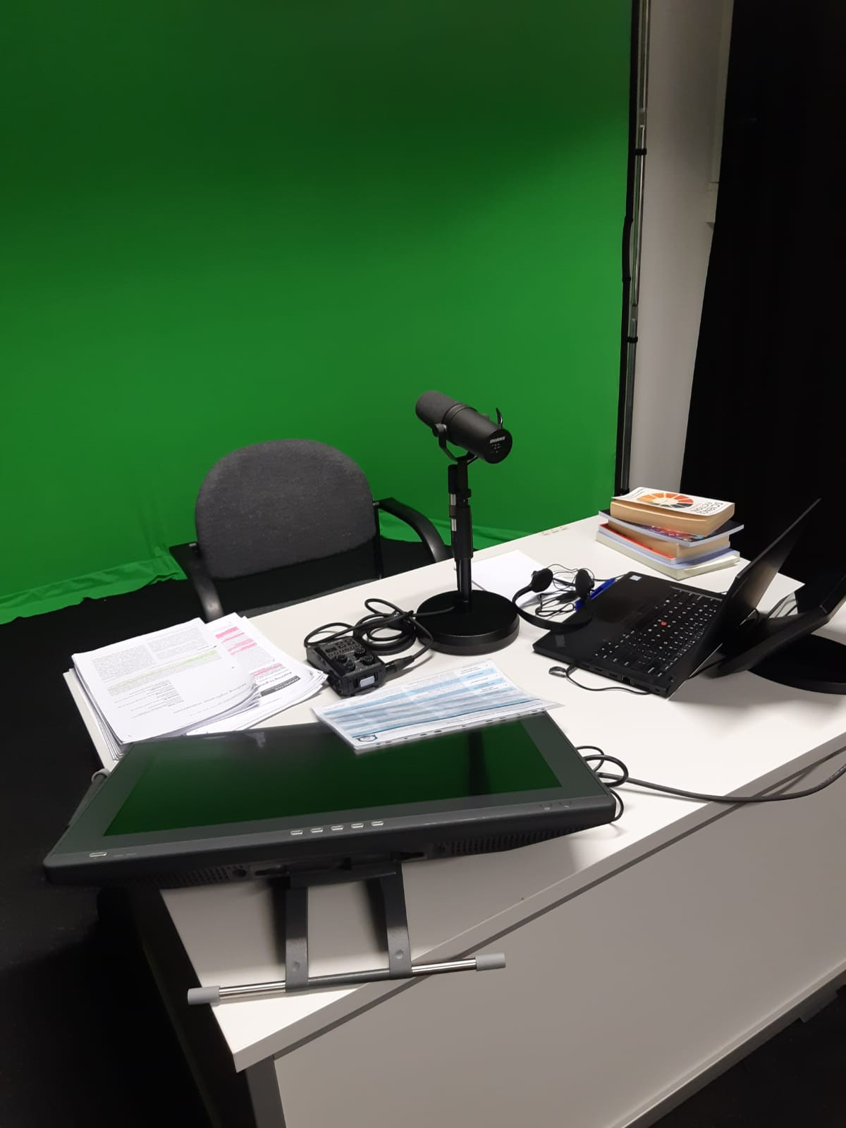 Podcast recording studio