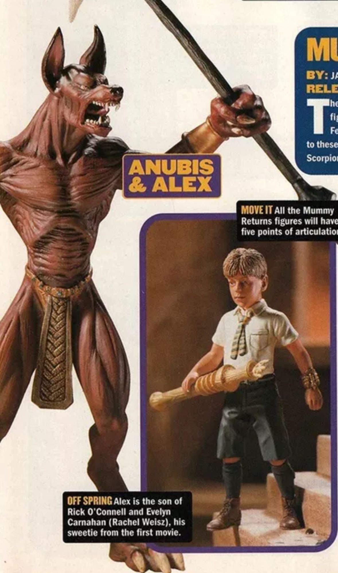 Unreleased Alex O’Connell figure with Anubis warrior that was never released due to how scary it was.