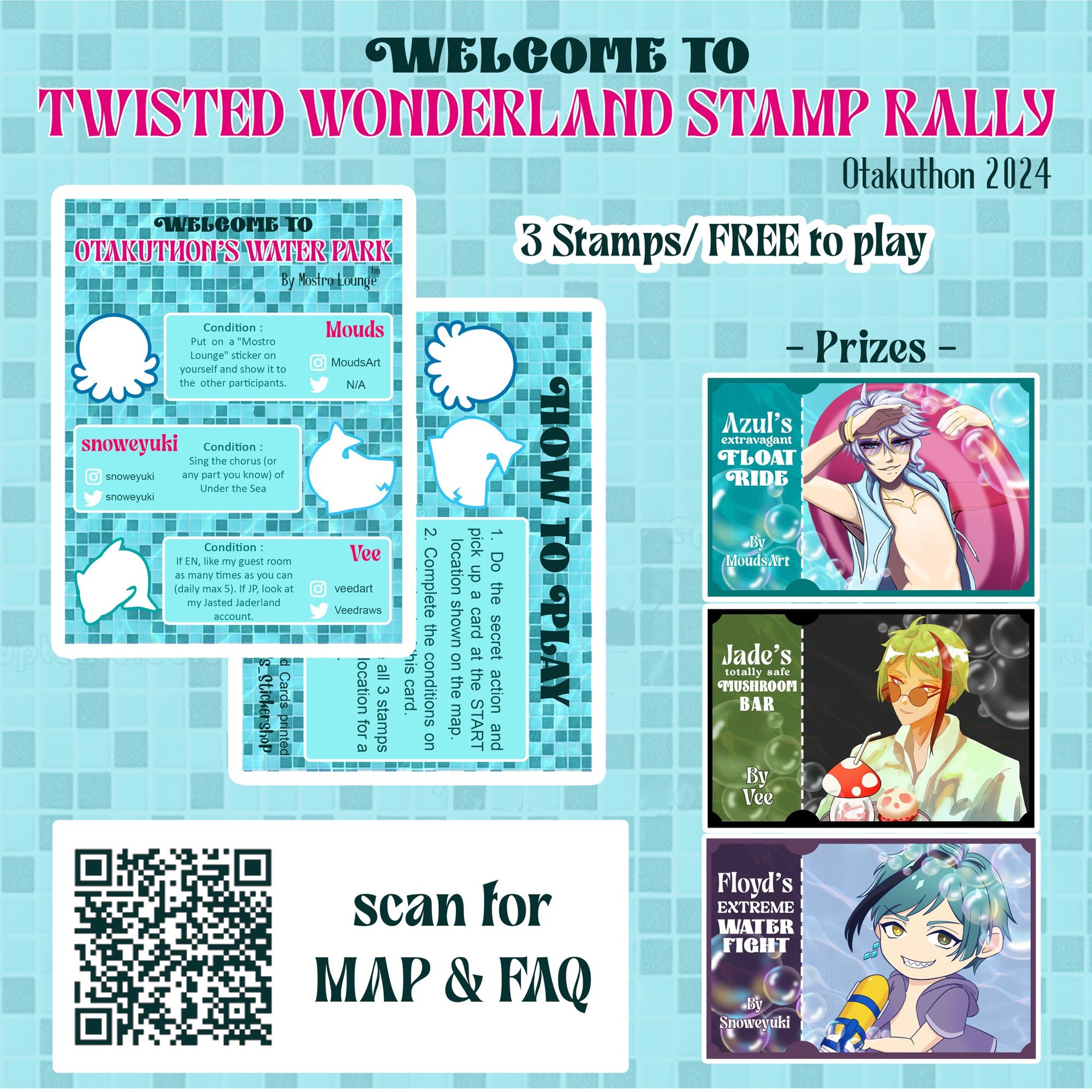 Twst stamp rally Otakuthon