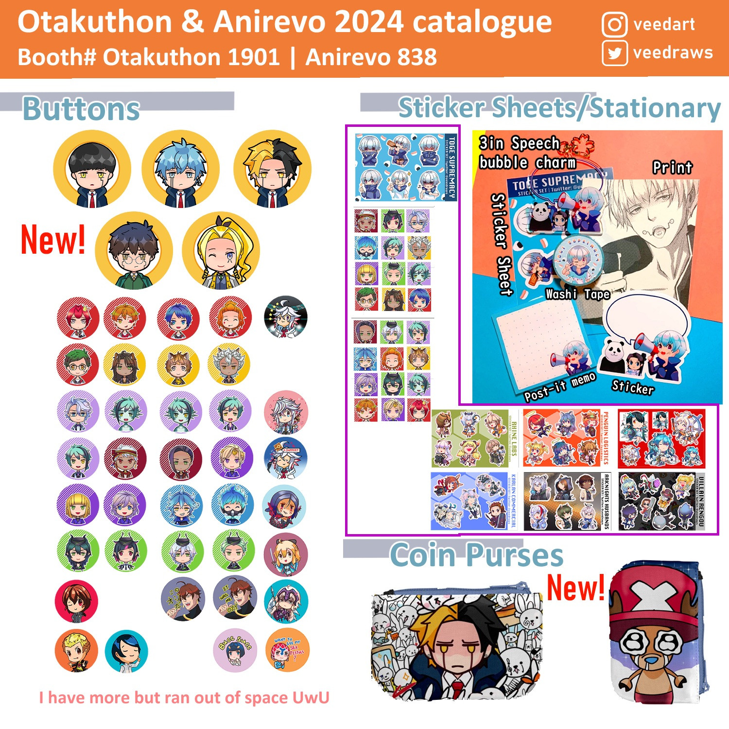 Otakuthon fanexpo canada artist alley anime revolution twst arknights mashle