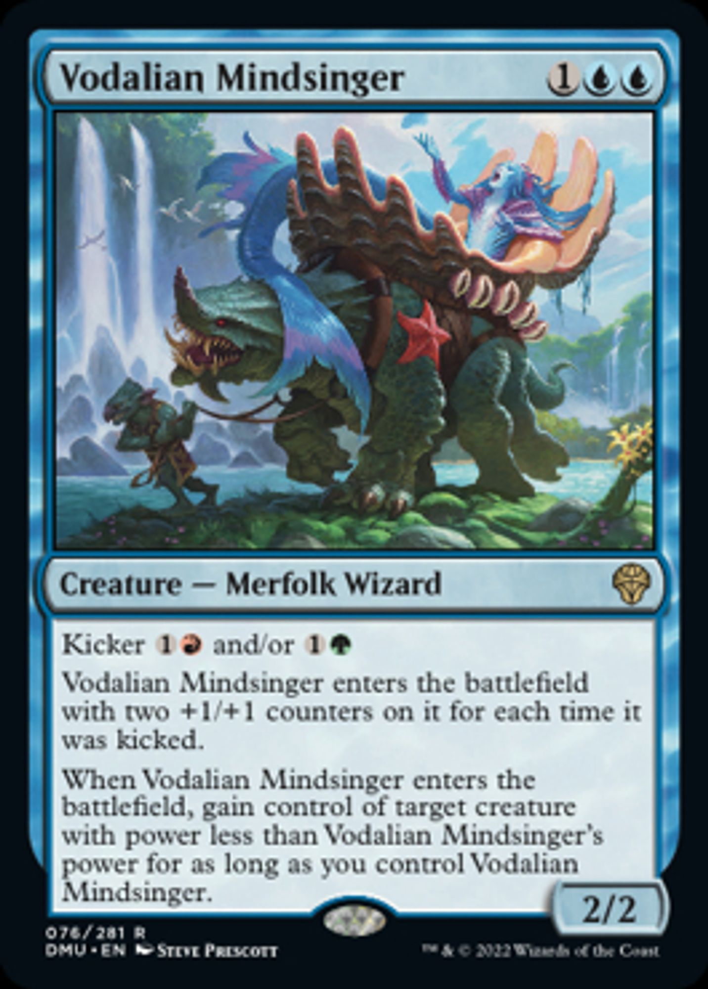 Vodalian Mindsinger. Card from Magic: The Gathering.