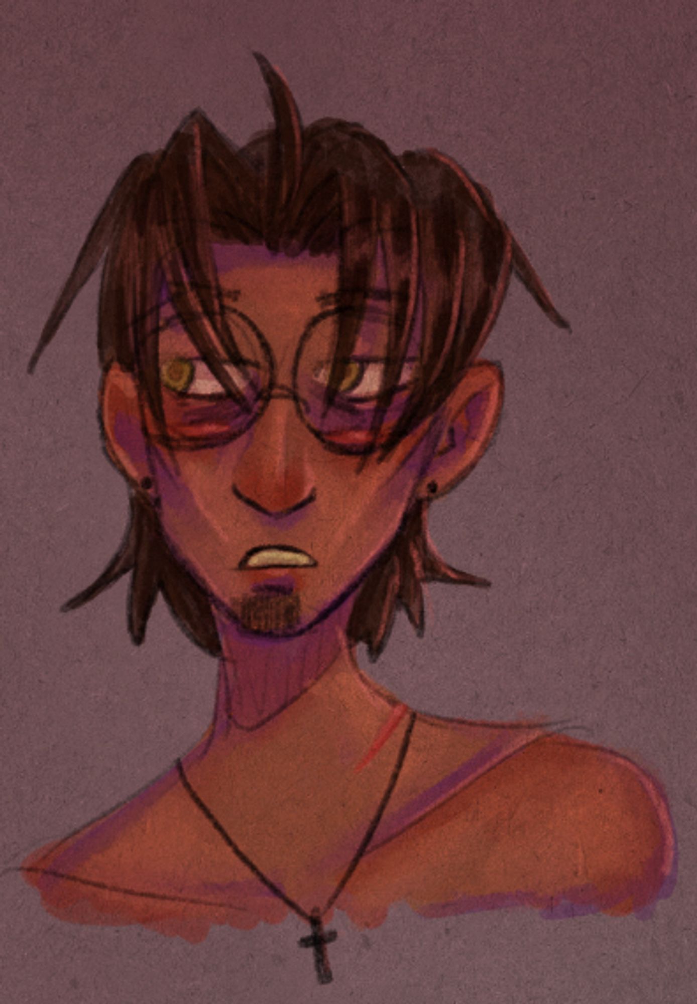 A colored bust of Edgar Vargas from the JTHM fanfic Vargas.