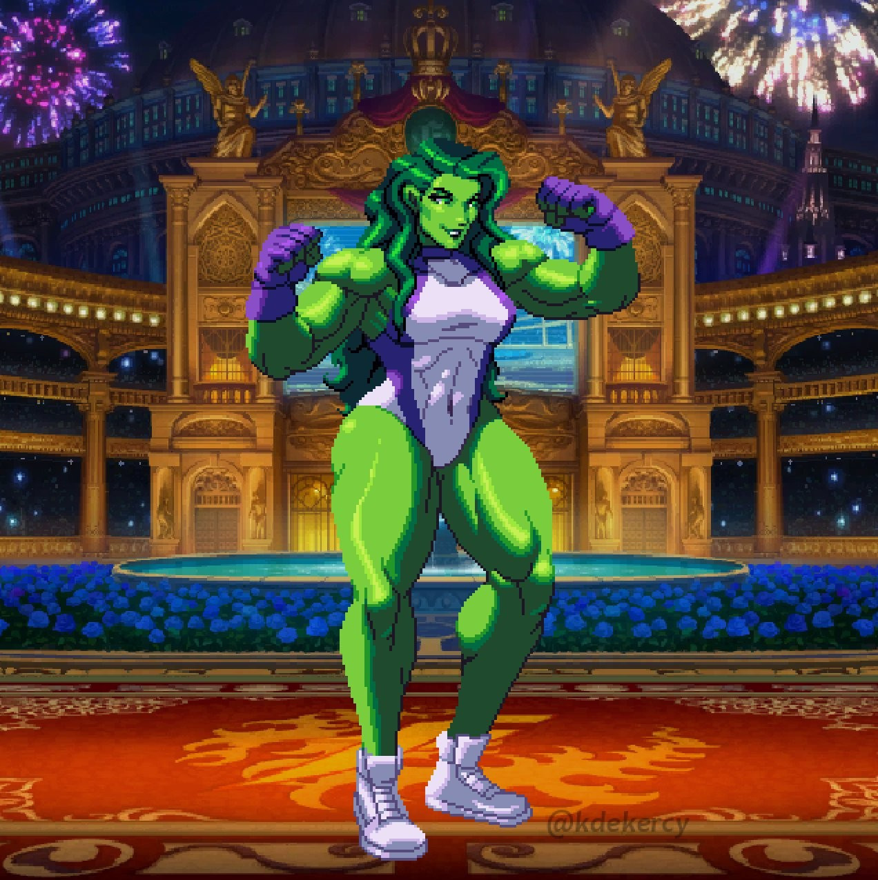 She-Hulk KOF13 style