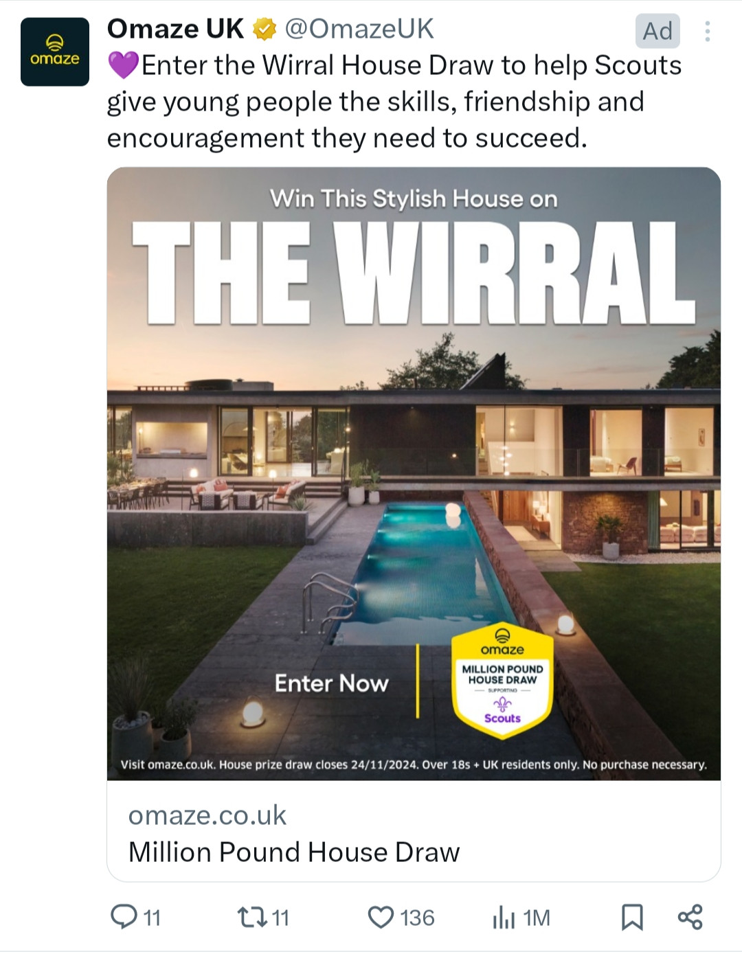 An advertisement for the Wirral.
