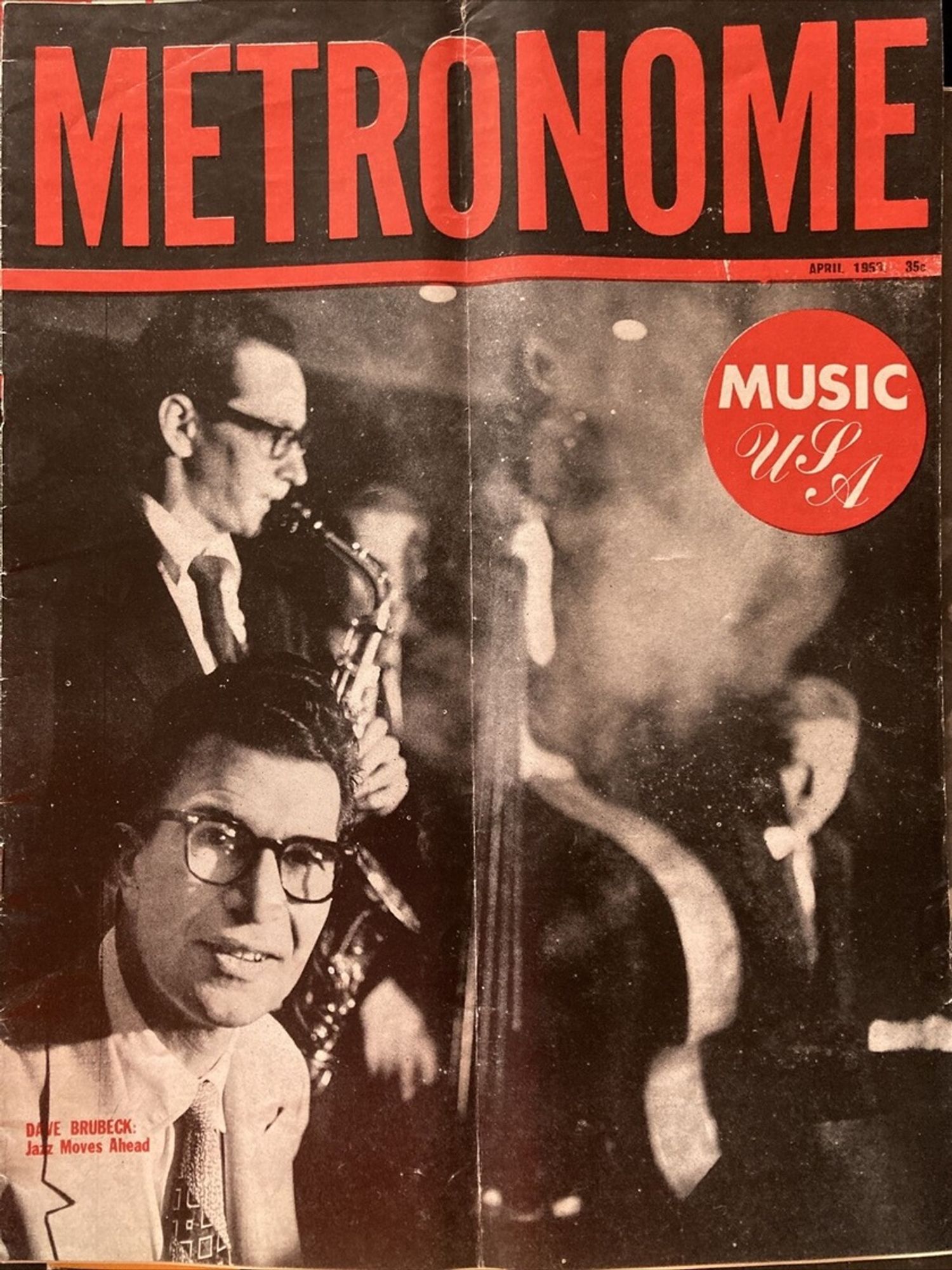 Metronome magazine - April, 1953 - Dave Brubeck & Paul Desmond