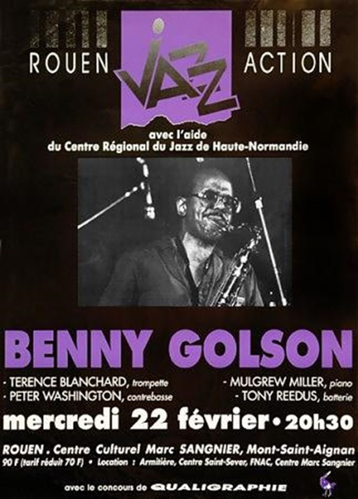 1989 - Benny Golson Quintet - Centre Culturel de Mont-Saint-Aignan (Normandie)