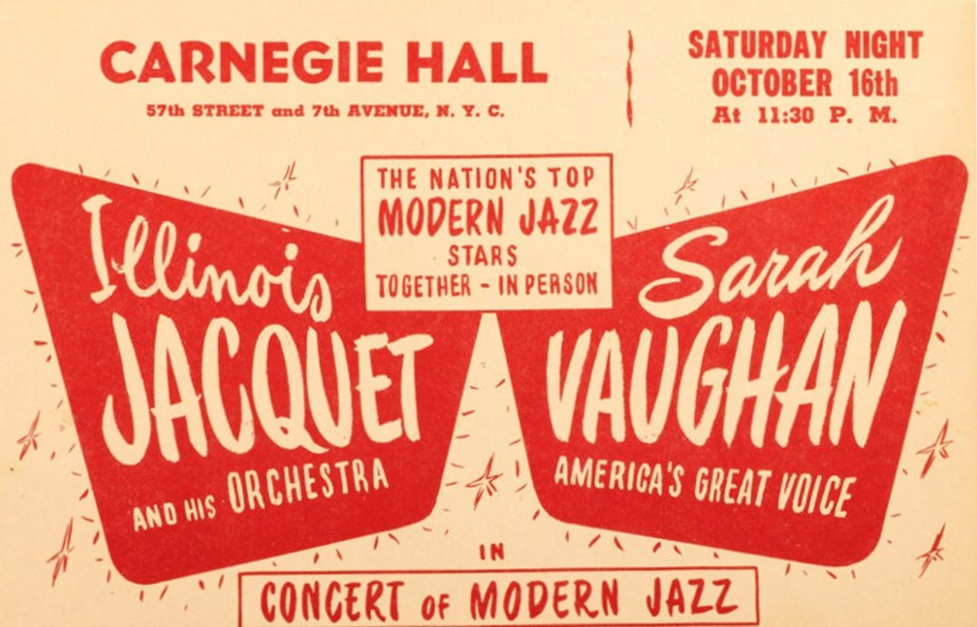 1948 - Sarah Vaughan, Illinois Jacquet - Carnegie Hall, New York