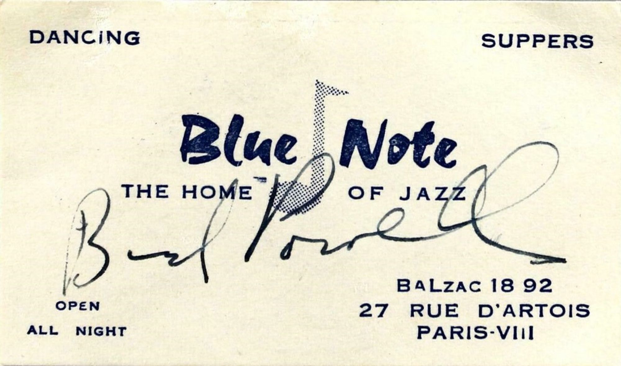 Bud Powell au Blue Note de Paris