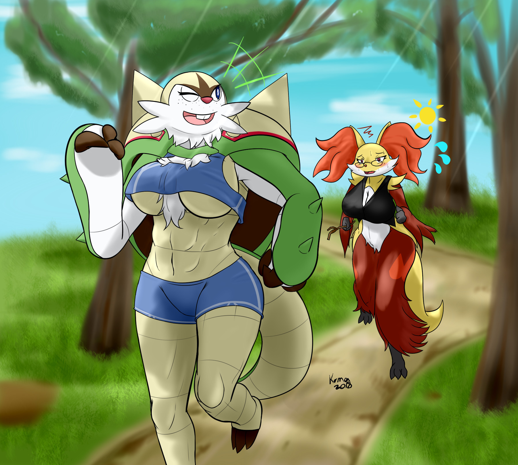 Chesnaught x Delphox